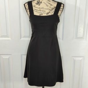 BCBGMaxAzria Sleeveless Black A-line Square Neck Dress in XL/14